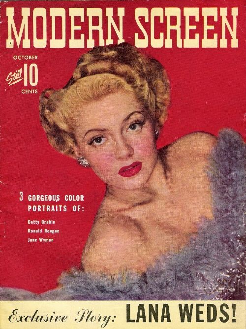 MODERN SCREEN magazine cover Issue 143 October 1942